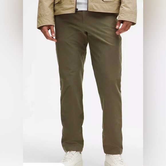 Lululemon Men’s ABC Pant Army Green Size 38 Stretch 5 Pocket Comfort - Picture 11 of 11